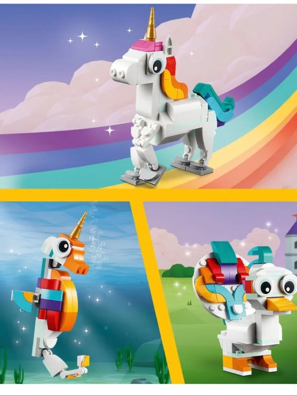 LEGO Creator 3-in-1 Magical Unicorn 31140 | New & Sealed